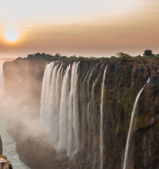 Victoria Falls in morning light