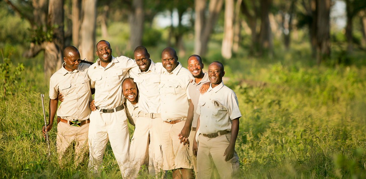 A group of safari guides African Bush Camps guides