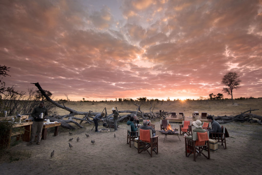 Somalisa Expeditions, Hwange National Park, Zimbabwe Main Area At Sundown Luxury Safari Lodge African Bush Camps