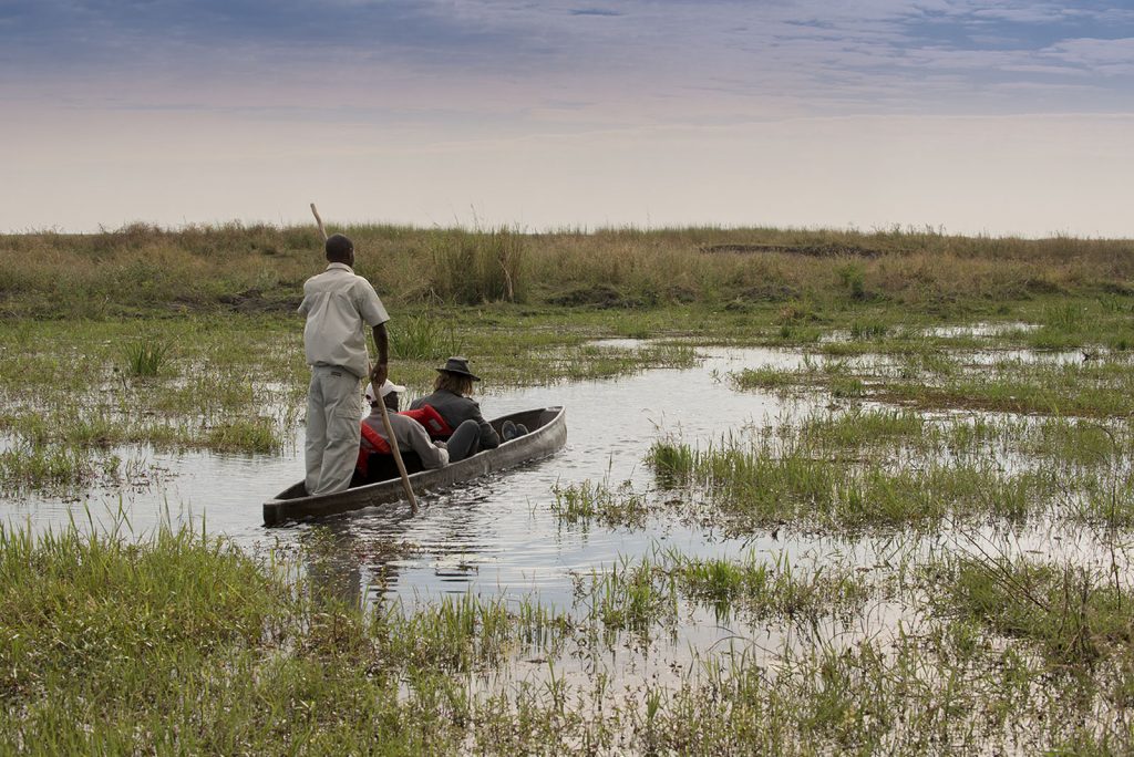 A Mokoro canoe trip on the Okavango Delta