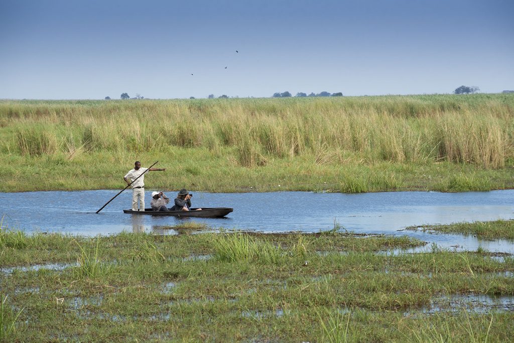 A mokoro on the Chobe Enclave, Botswana