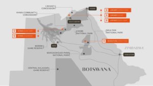 Botswana Camp Map